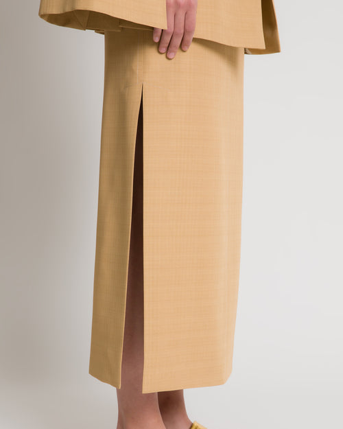 Midi skirt with slit