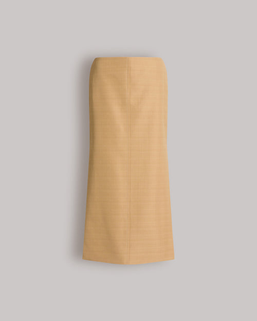 Midi skirt with slit Beige Alberta Ferretti Boutique Online 0
