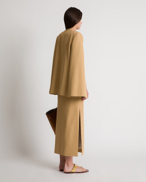 Midi skirt with slit