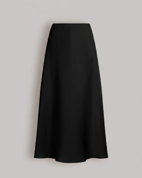 Long silk organza skirt Black Alberta Ferretti Boutique Online 0