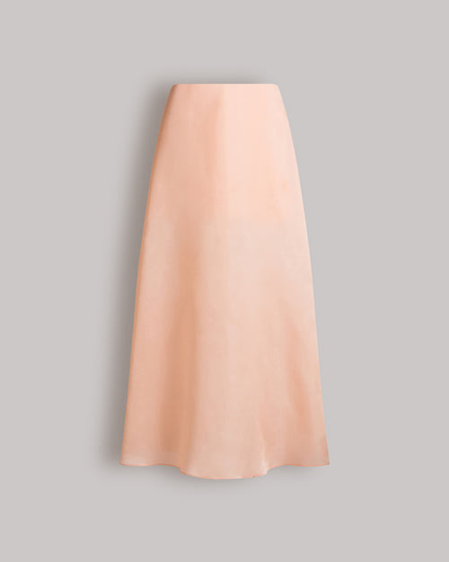 Gonna lunga in organza di seta