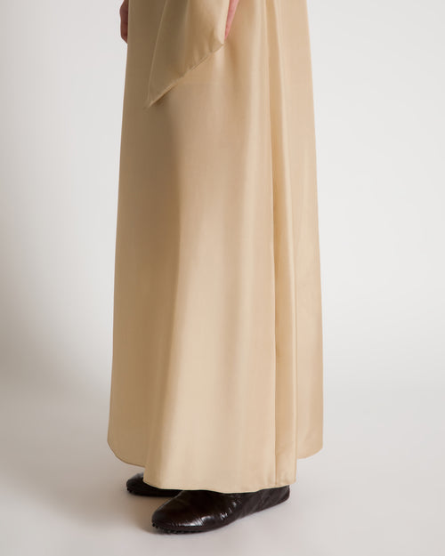 Silk long skirt