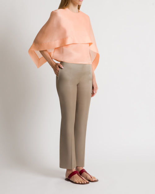 Silk organza cape top Pink Alberta Ferretti Boutique Online 1