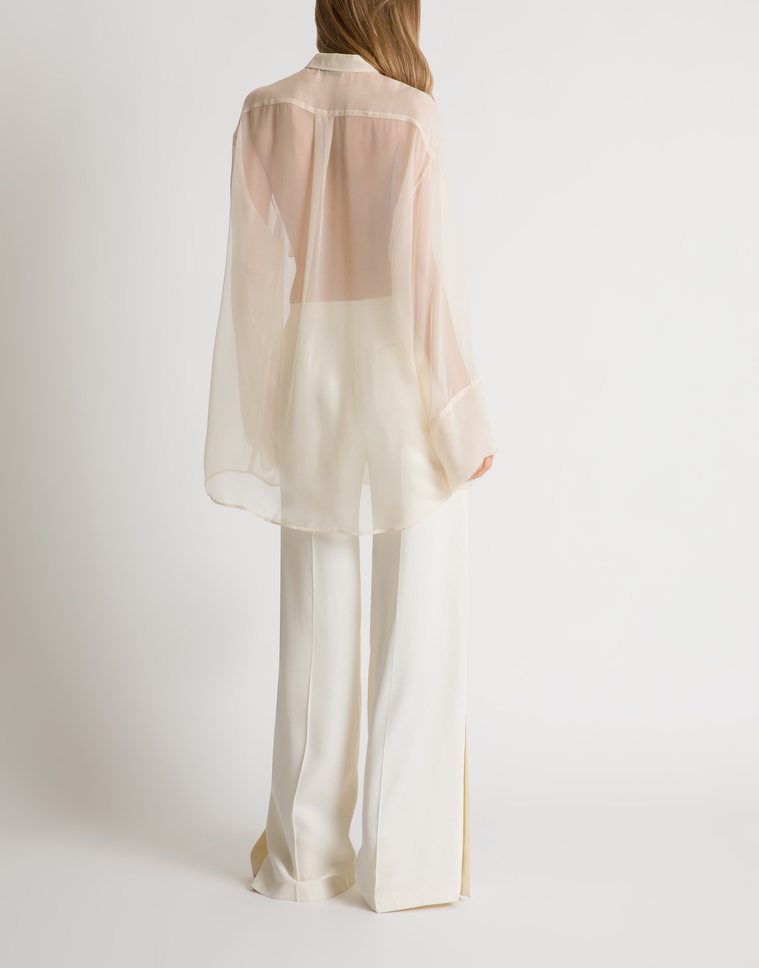 Transparent chiffon shirt | Alberta Ferretti