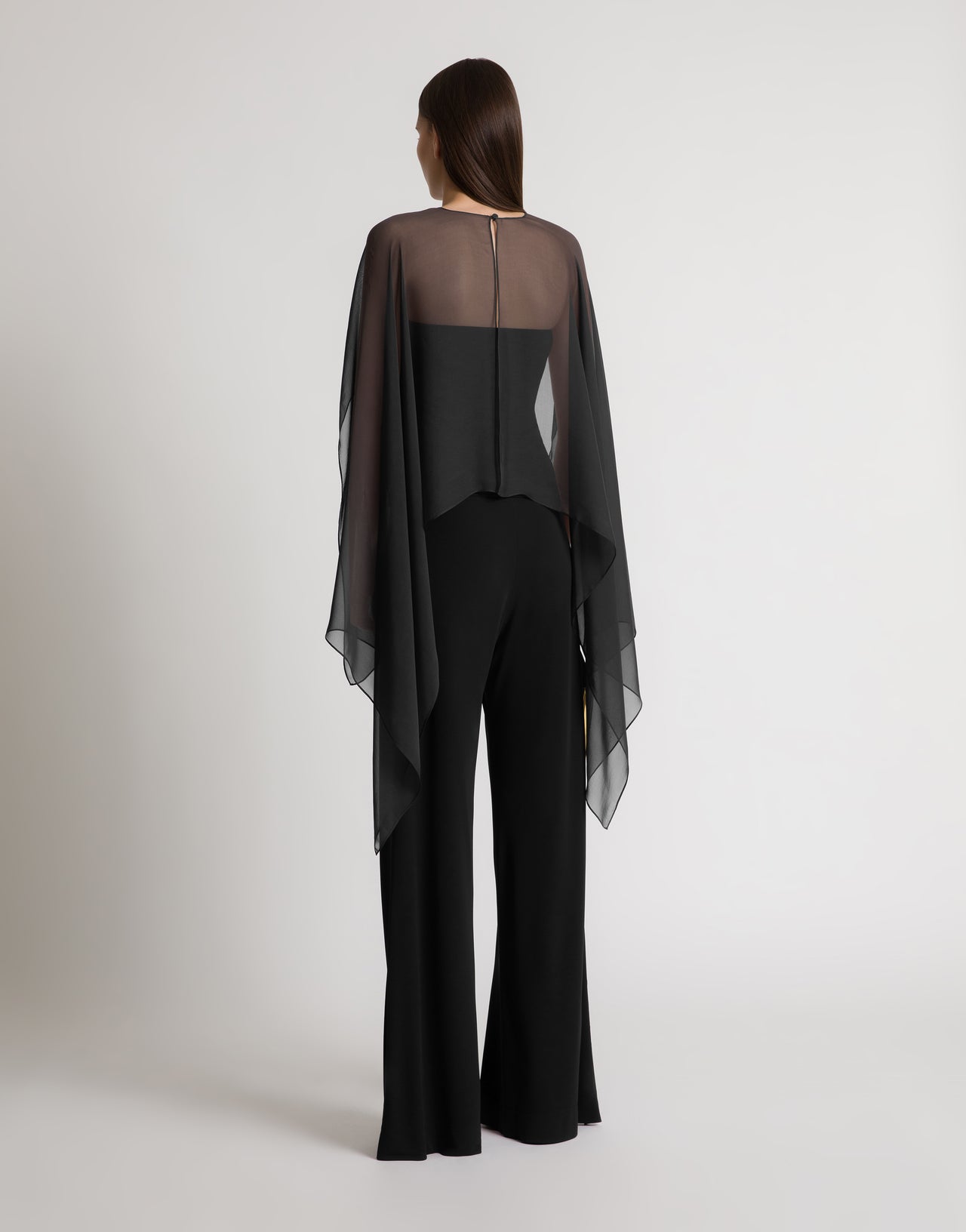 Top with chiffon sleeves Black Alberta Ferretti Boutique Online 3