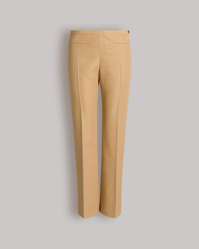 Pantaloni dritti alla caviglia Beige Alberta Ferretti Boutique Online 0