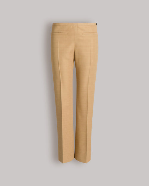 Straight ankle-length pants Beige Alberta Ferretti Boutique Online 0