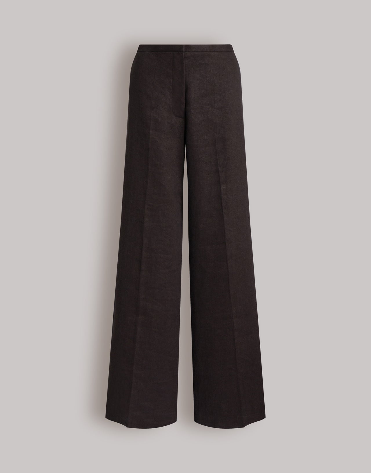 Pantaloni ampi in lino e cotone Marrone Alberta Ferretti Boutique Online 1