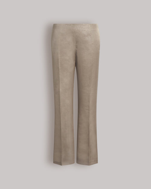 Straight-leg silk trousers Grey Alberta Ferretti Boutique Online 0