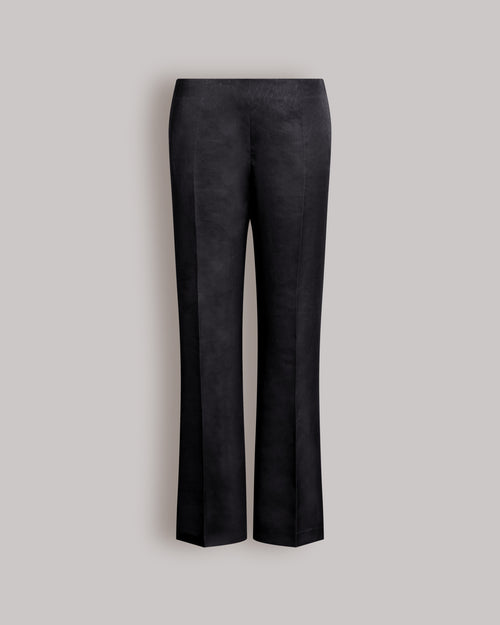Straight-leg silk trousers Black Alberta Ferretti Boutique Online 0