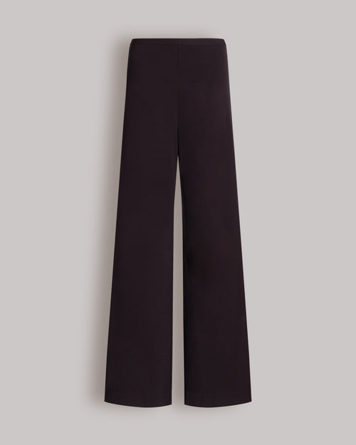 Wide-leg trousers with slit Brown Alberta Ferretti Boutique Online 0