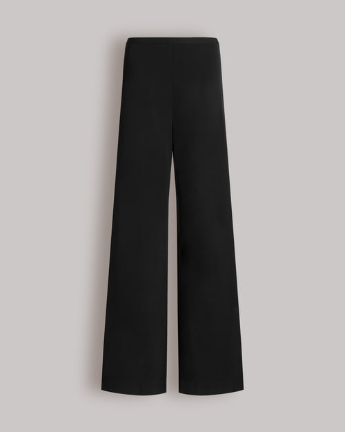 Wide-leg trousers with slit Black Alberta Ferretti Boutique Online 0
