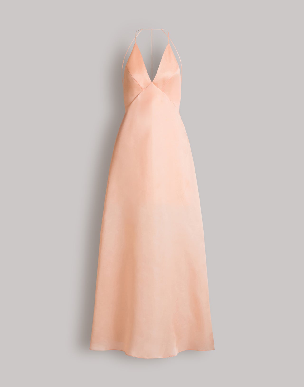 Abito con schiena scoperta in seta Rosa Alberta Ferretti Boutique Online 1