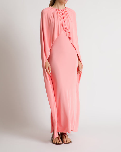 Abito lungo in jersey  con cut out sulla schiena Rosa Alberta Ferretti Boutique Online 1