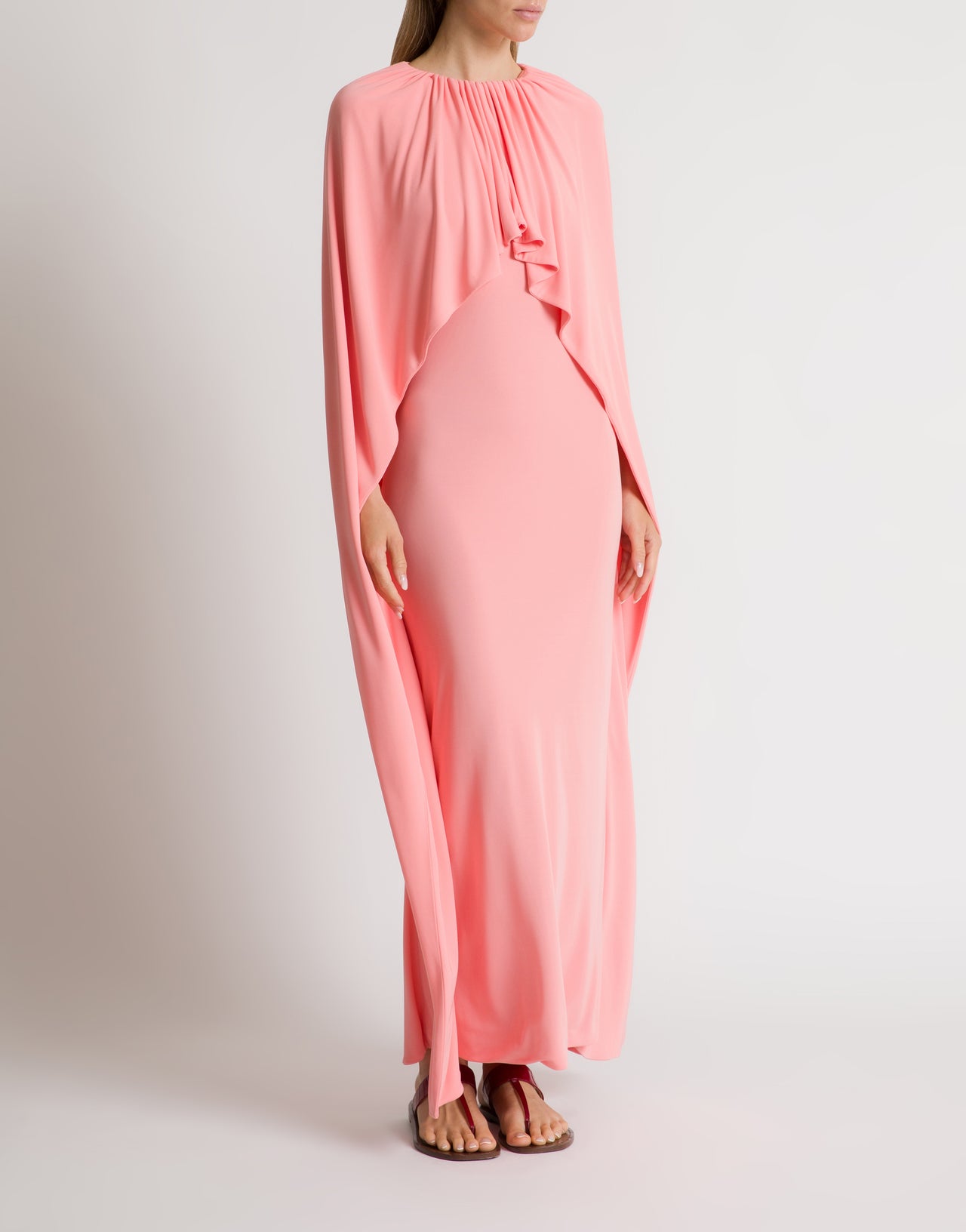 Abito lungo in jersey  con cut out sulla schiena Rosa Alberta Ferretti Boutique Online 2