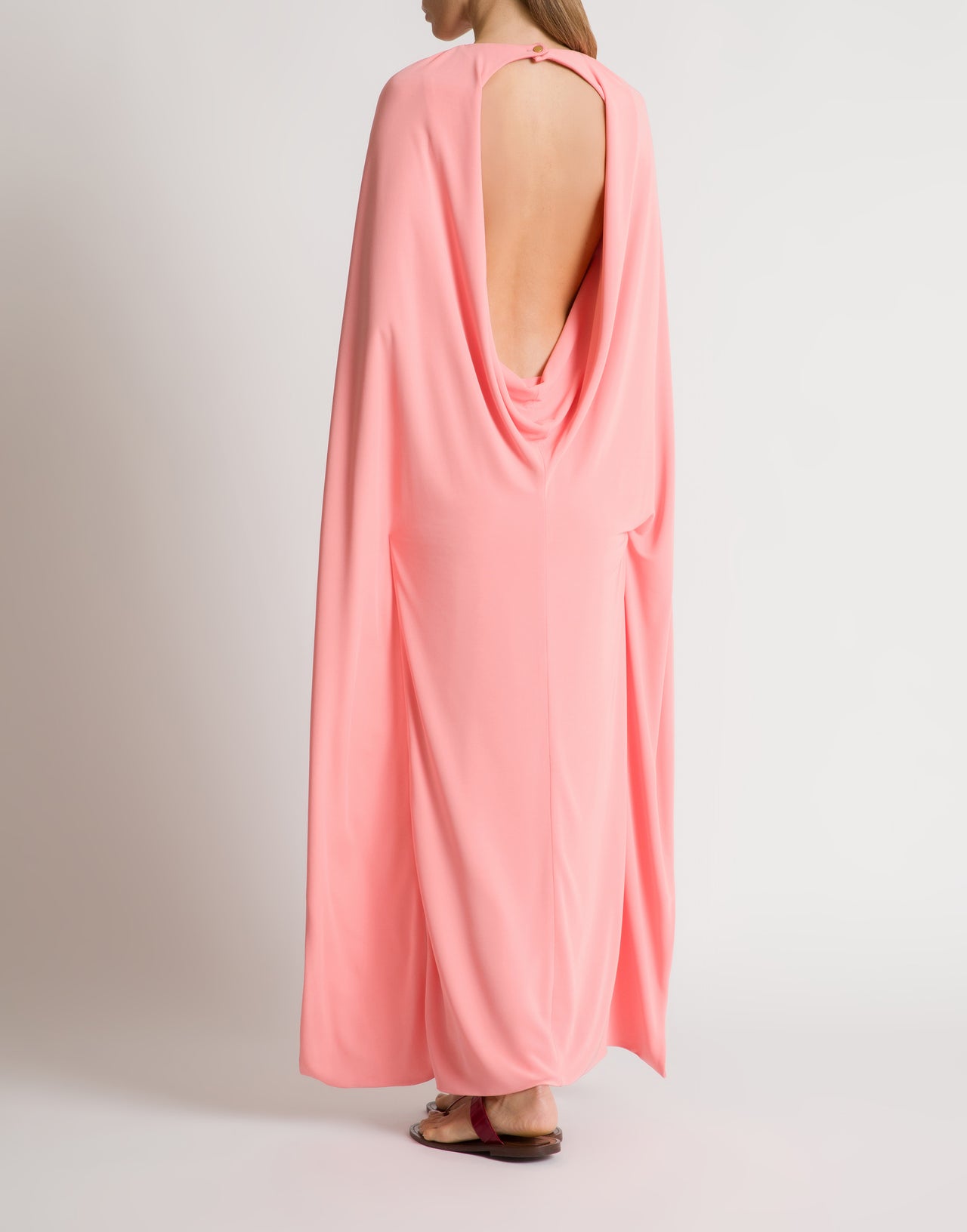 Abito lungo in jersey  con cut out sulla schiena Rosa Alberta Ferretti Boutique Online 3