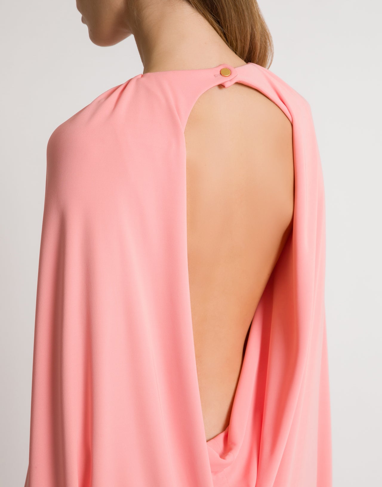 Abito lungo in jersey  con cut out sulla schiena Rosa Alberta Ferretti Boutique Online 4