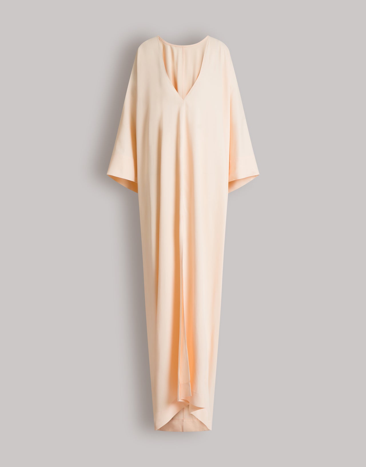 Abito caftano lungo con ampio scollo a V Rosa Alberta Ferretti Boutique Online 1