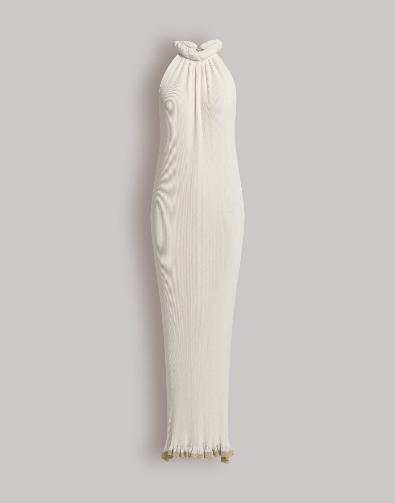 Langes Strickkleid Weiß Alberta Ferretti Boutique Online 4