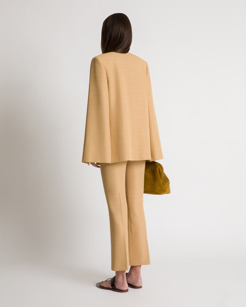 Open-sleeve jacket in fluid viscose