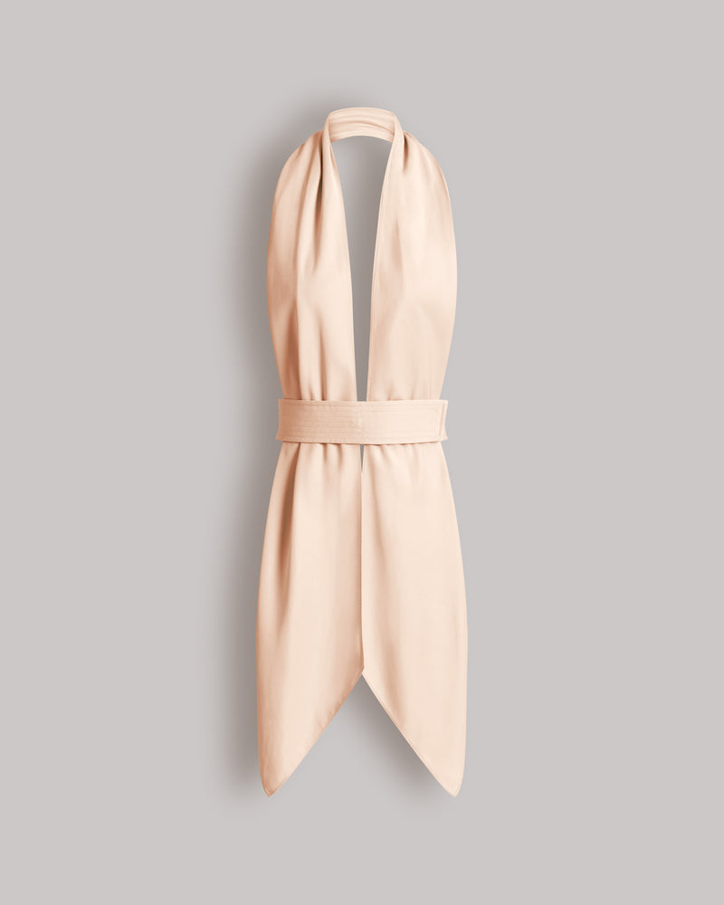 Top effetto sciarpa con schiena scoperta Rosa Alberta Ferretti Boutique Online 0