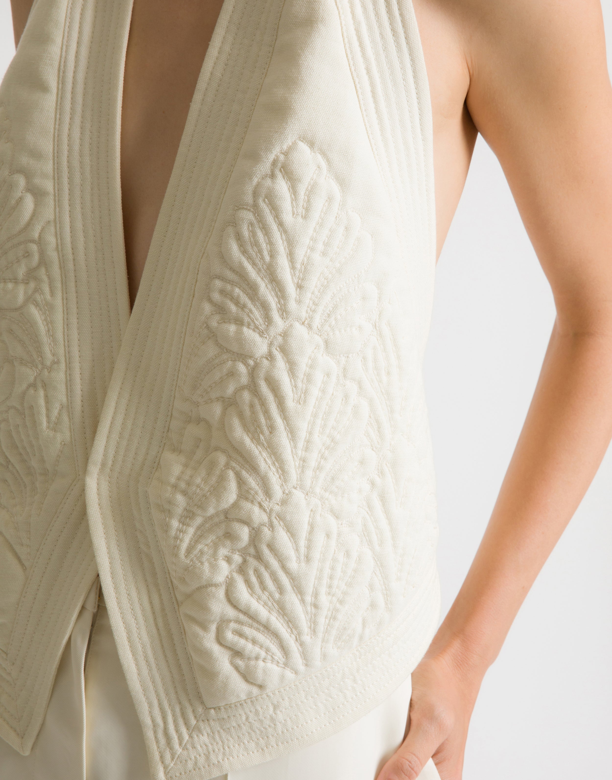 Allege アレッジ Embroidery Gilet Embroidered Gilets | UK & Cumbria | Stitch & Print