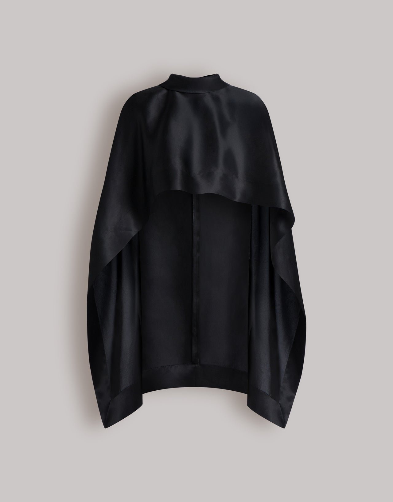 Top cappa in seta Nero Alberta Ferretti Boutique Online 1