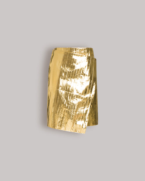 Gonna portafoglio in anguilla metallizzata Oro Alberta Ferretti Boutique Online 0