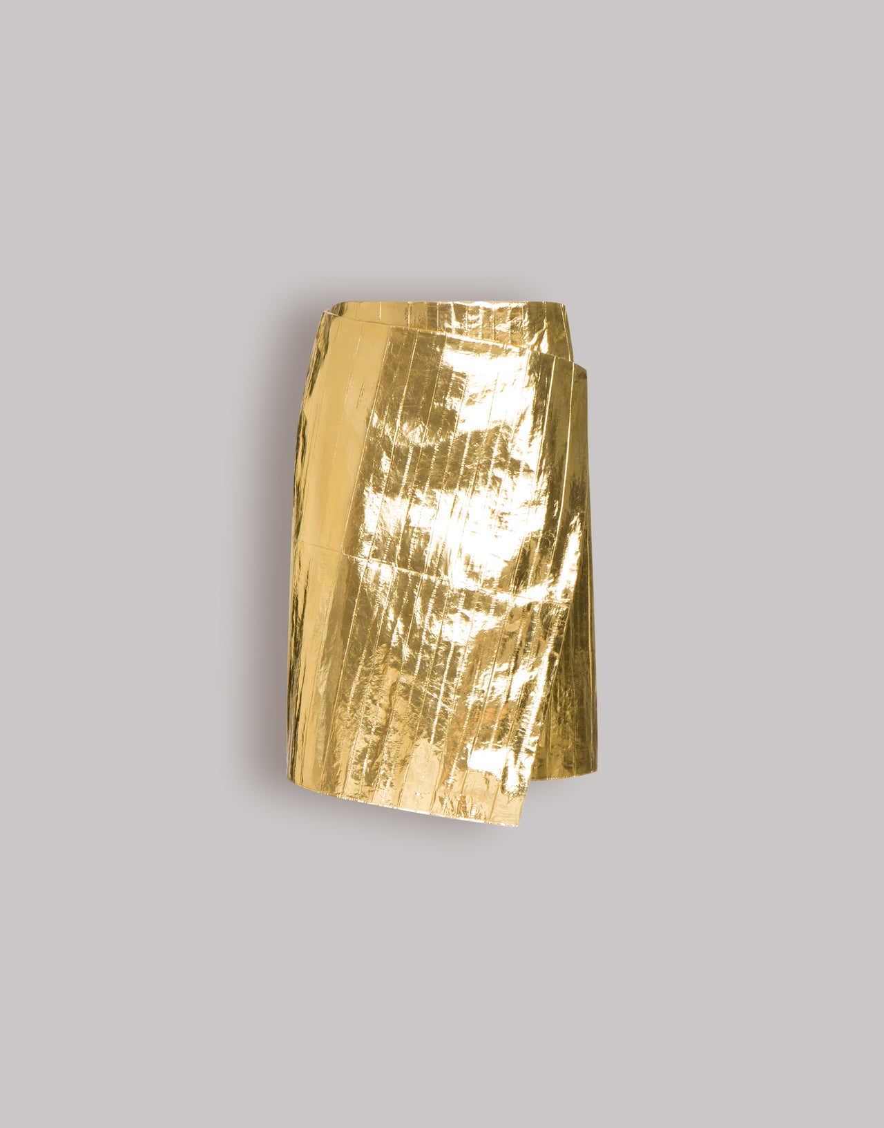 Gonna portafoglio in anguilla metallizzata Oro Alberta Ferretti Boutique Online 1