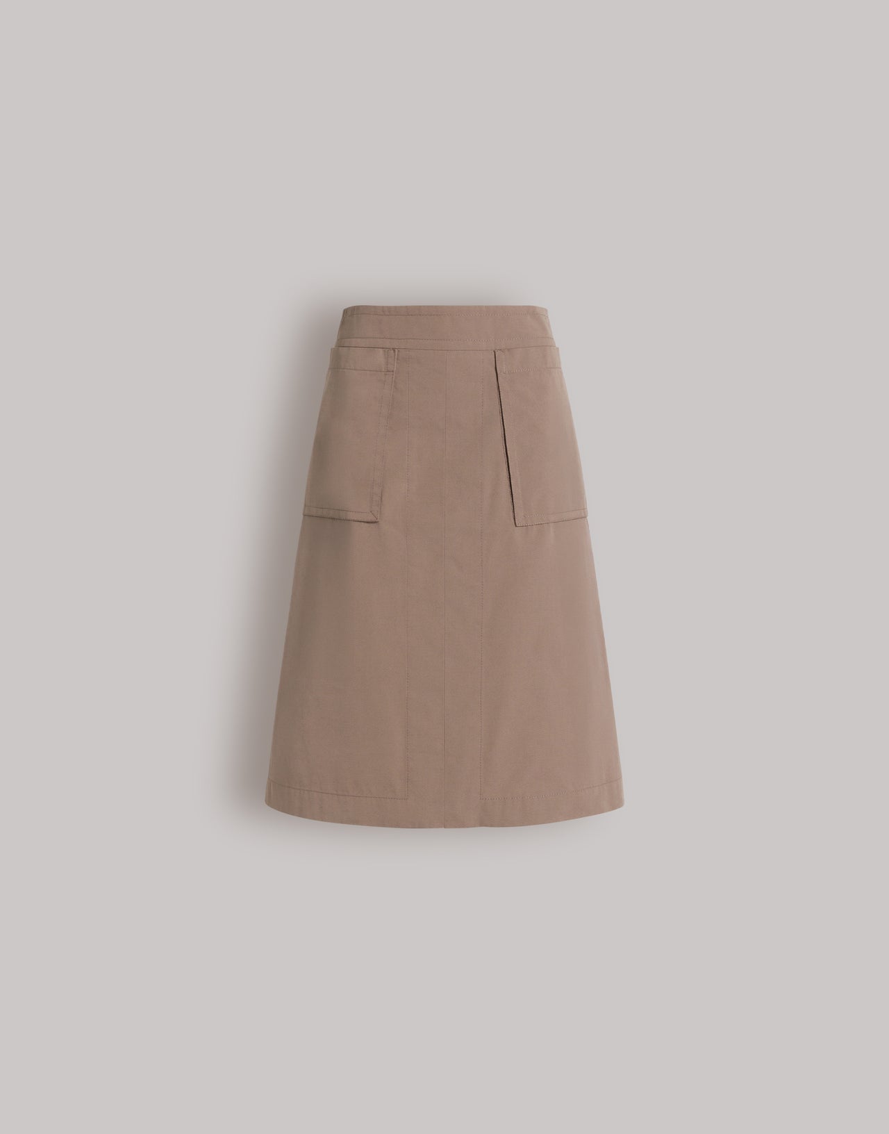 Utility cotton midi skirt Brown Alberta Ferretti Boutique Online 1