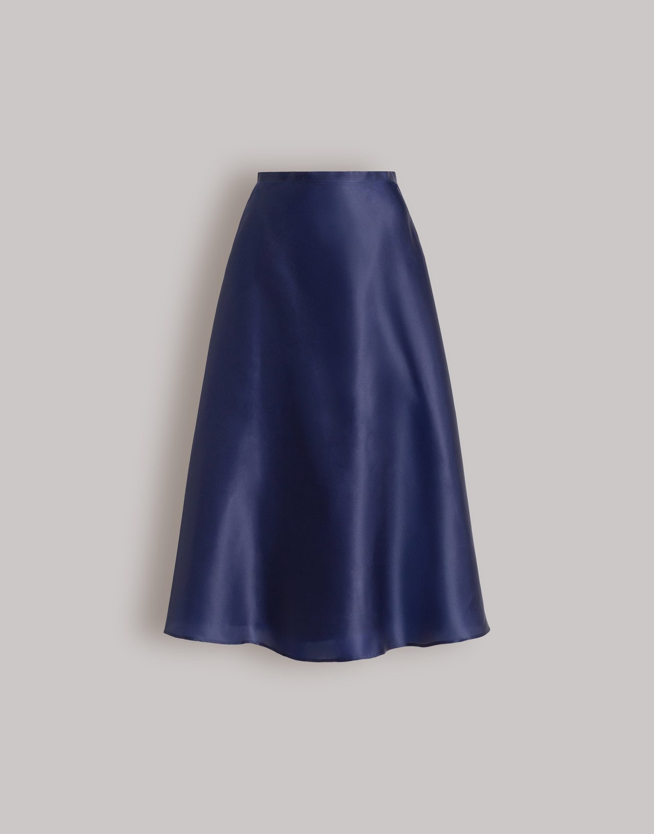 Jupe ample en organza de soie Bleu Alberta Ferretti Boutique Online 1