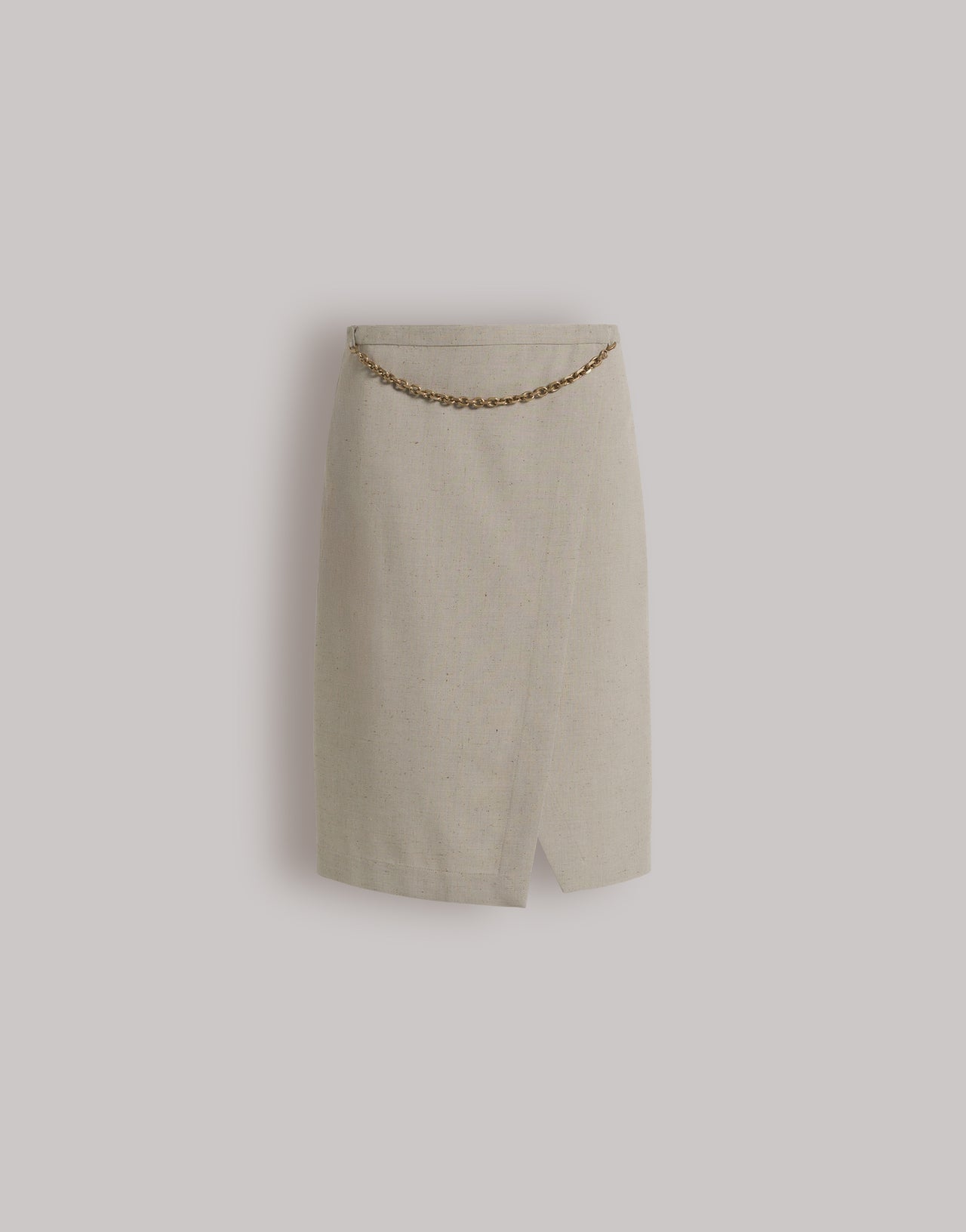 Tweed wrap skirt 米色 Alberta Ferretti Boutique Online 1
