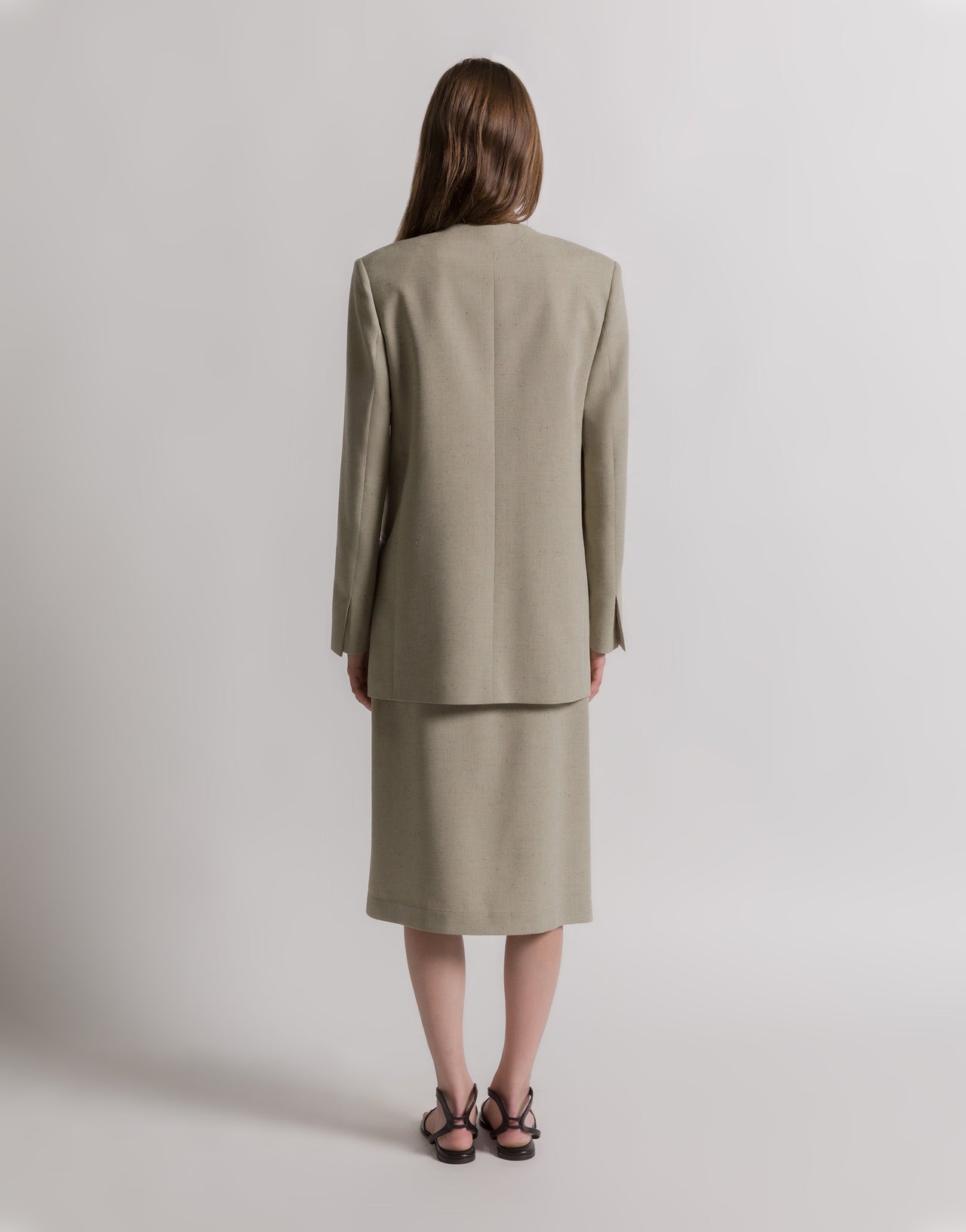 Tweed wrap skirt 米色 Alberta Ferretti Boutique Online 3