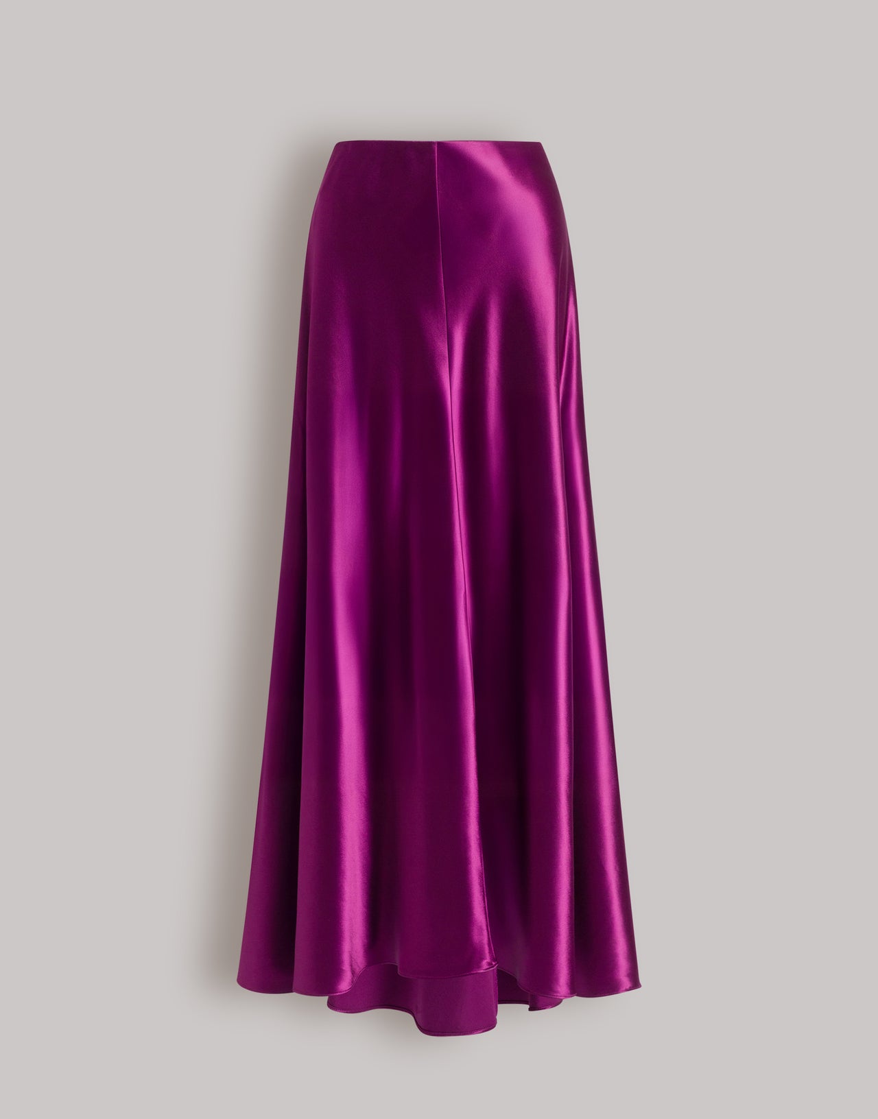 Gonna lunga in raso lucido Viola Alberta Ferretti Boutique Online 1