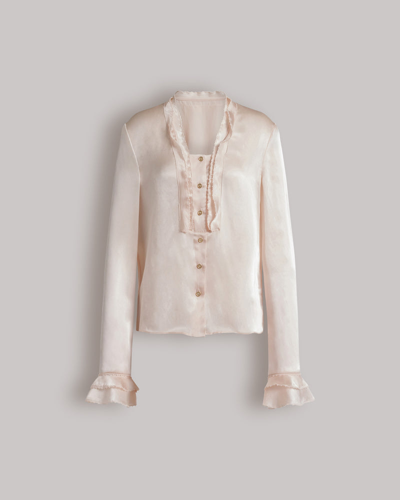 Silk and satin blouse Pink Alberta Ferretti Boutique Online 0
