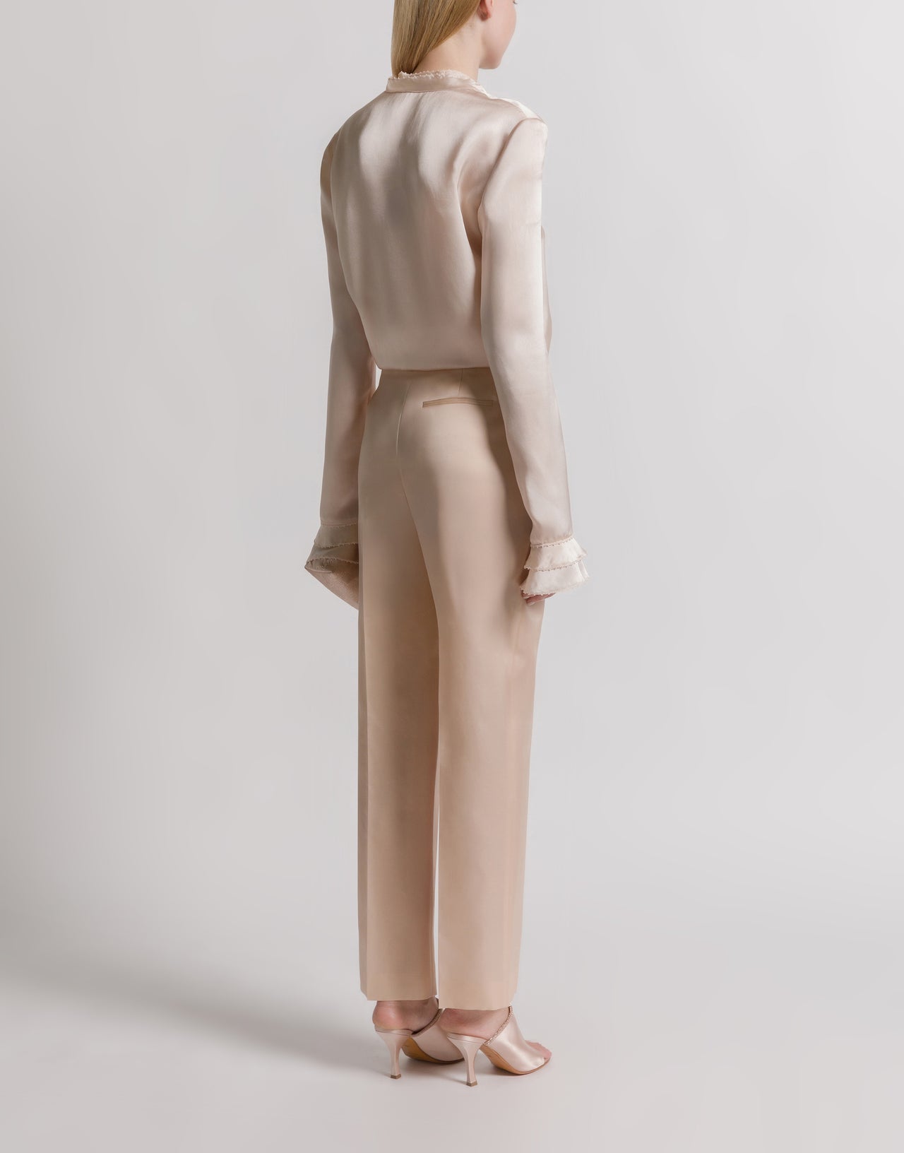 Silk and satin blouse Pink Alberta Ferretti Boutique Online 3