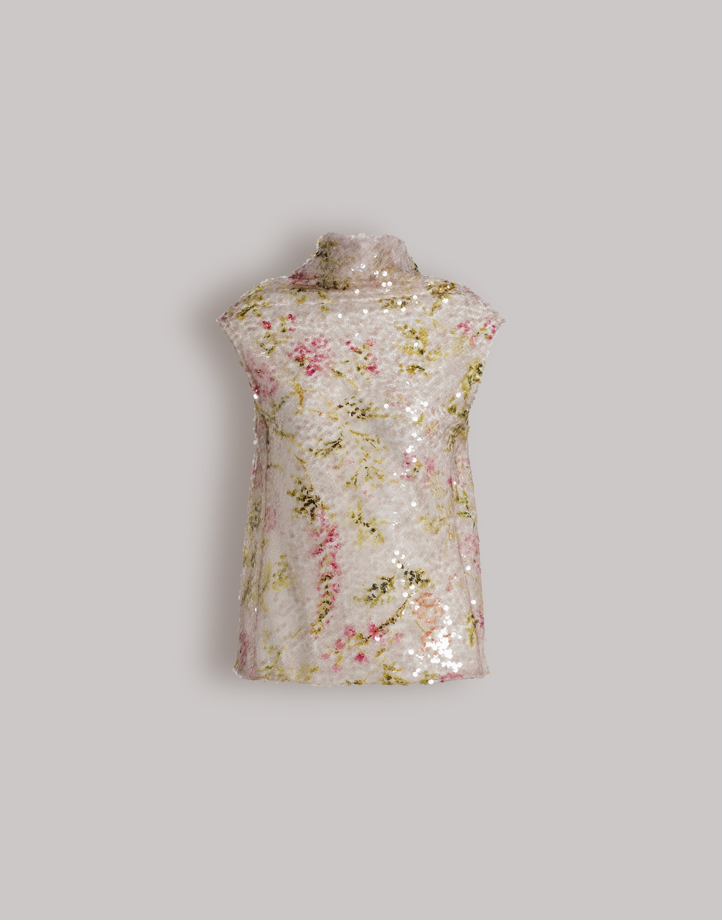 トップス Floral Shop TikTok - zara top knit Floral Top Knit Neck High Glitter Motif トップス
