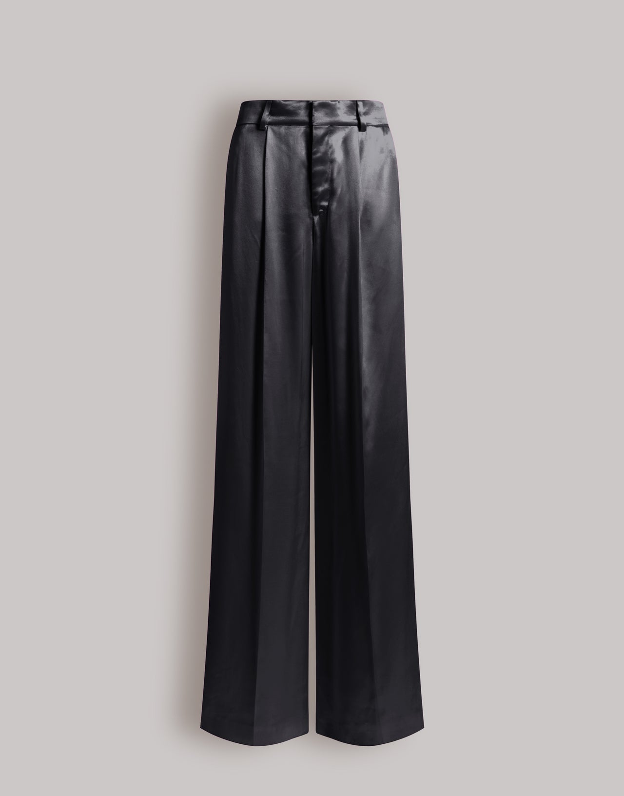 Shiny satin trousers Black Alberta Ferretti Boutique Online 1