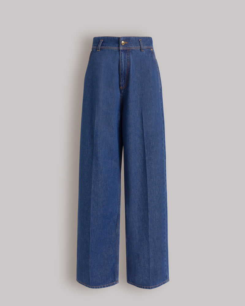 Wide-leg jeans Blue Alberta Ferretti Boutique Online 0