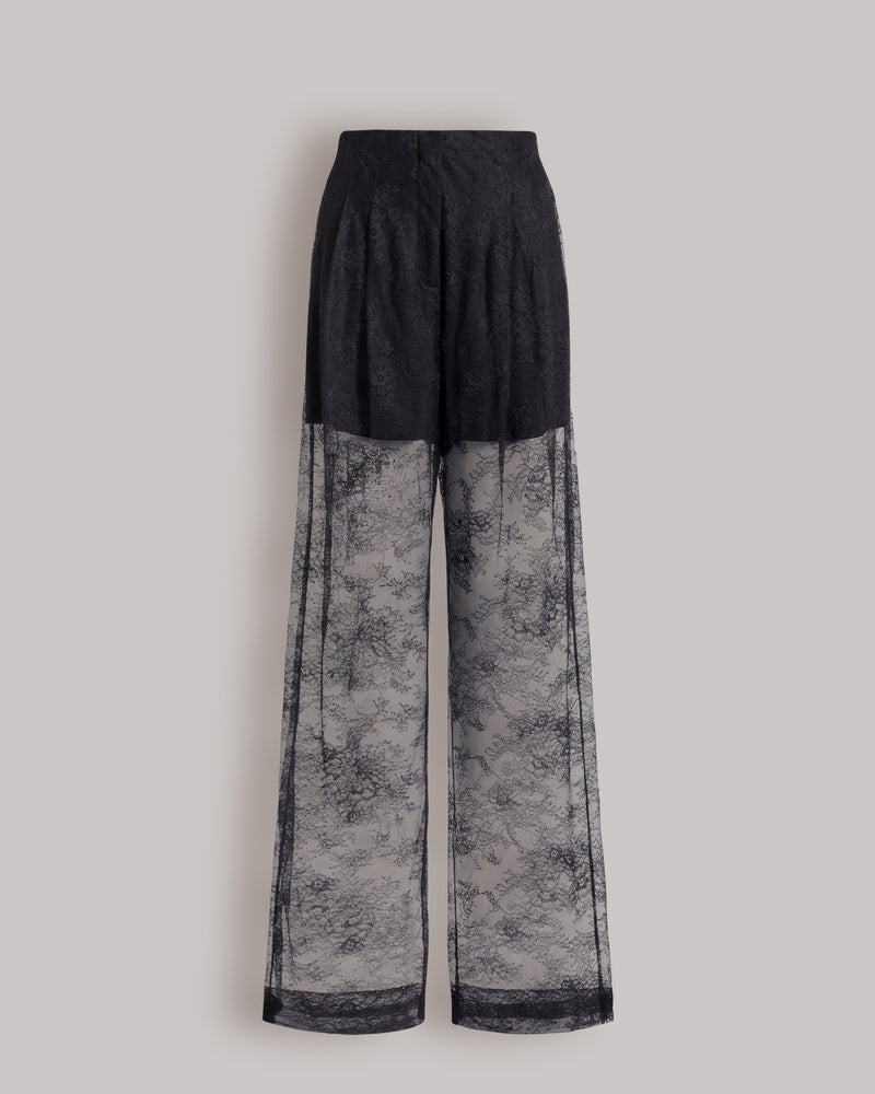 Sheer lace trousers Black Alberta Ferretti Boutique Online 0