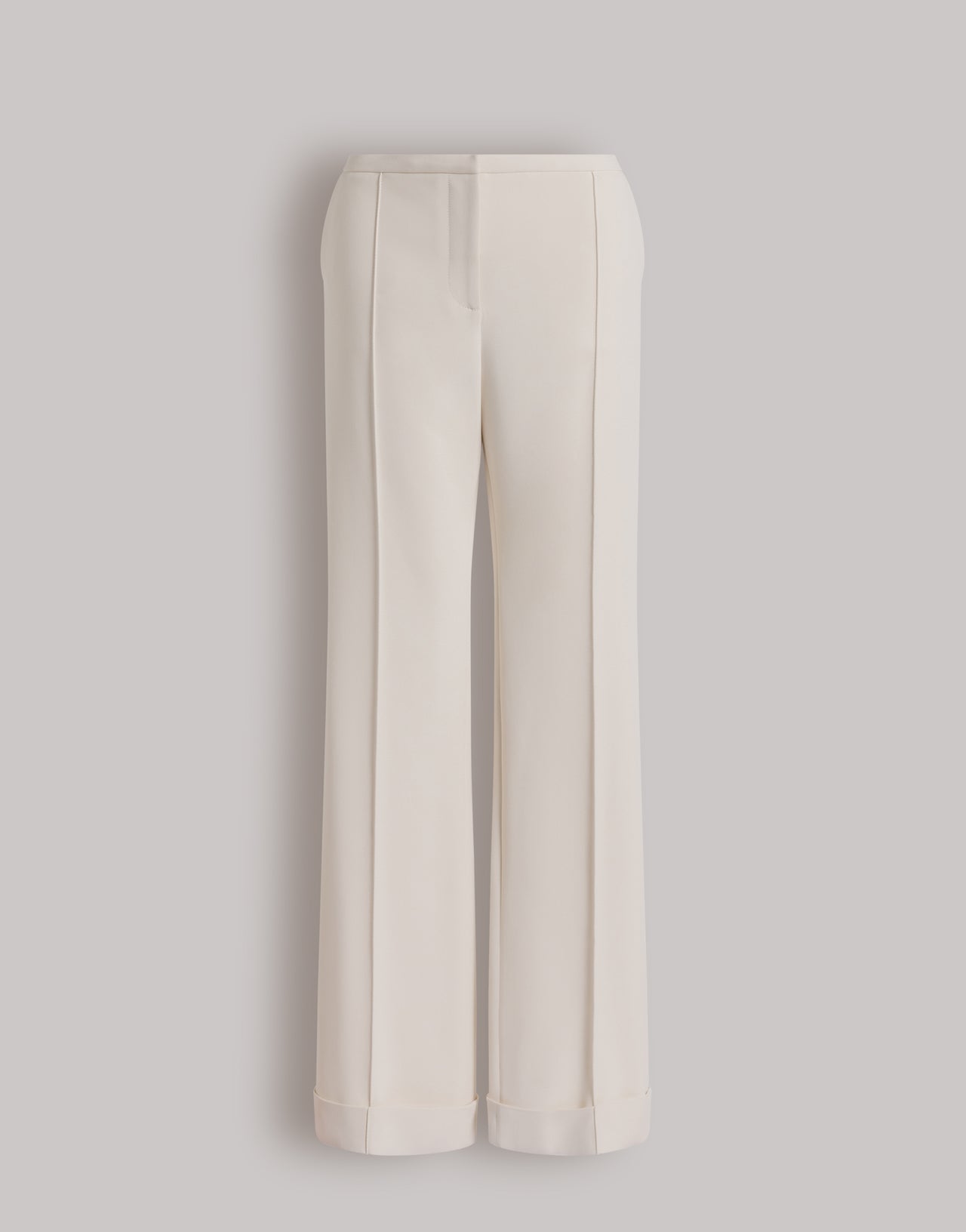 Pantalon habillé en cady Blanc Alberta Ferretti Boutique Online 1