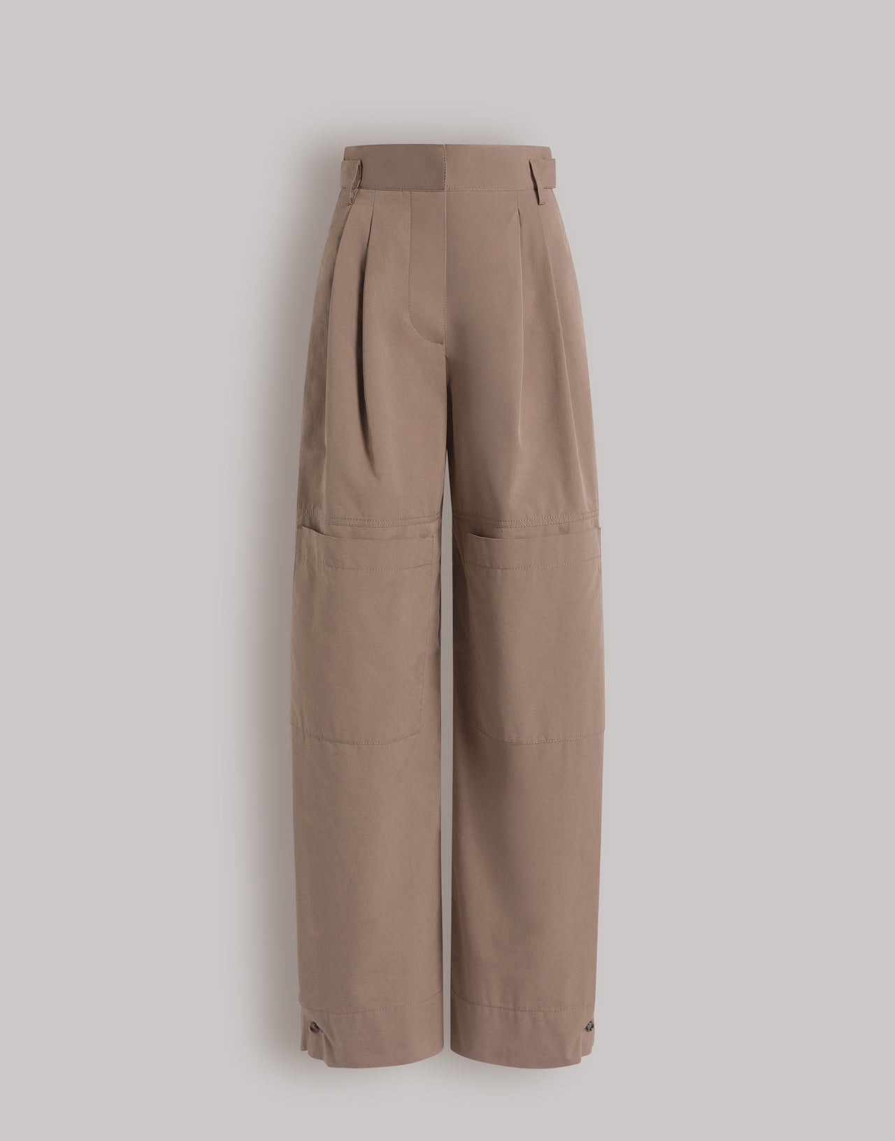 Cotton utility trousers Brown Alberta Ferretti Boutique Online 1
