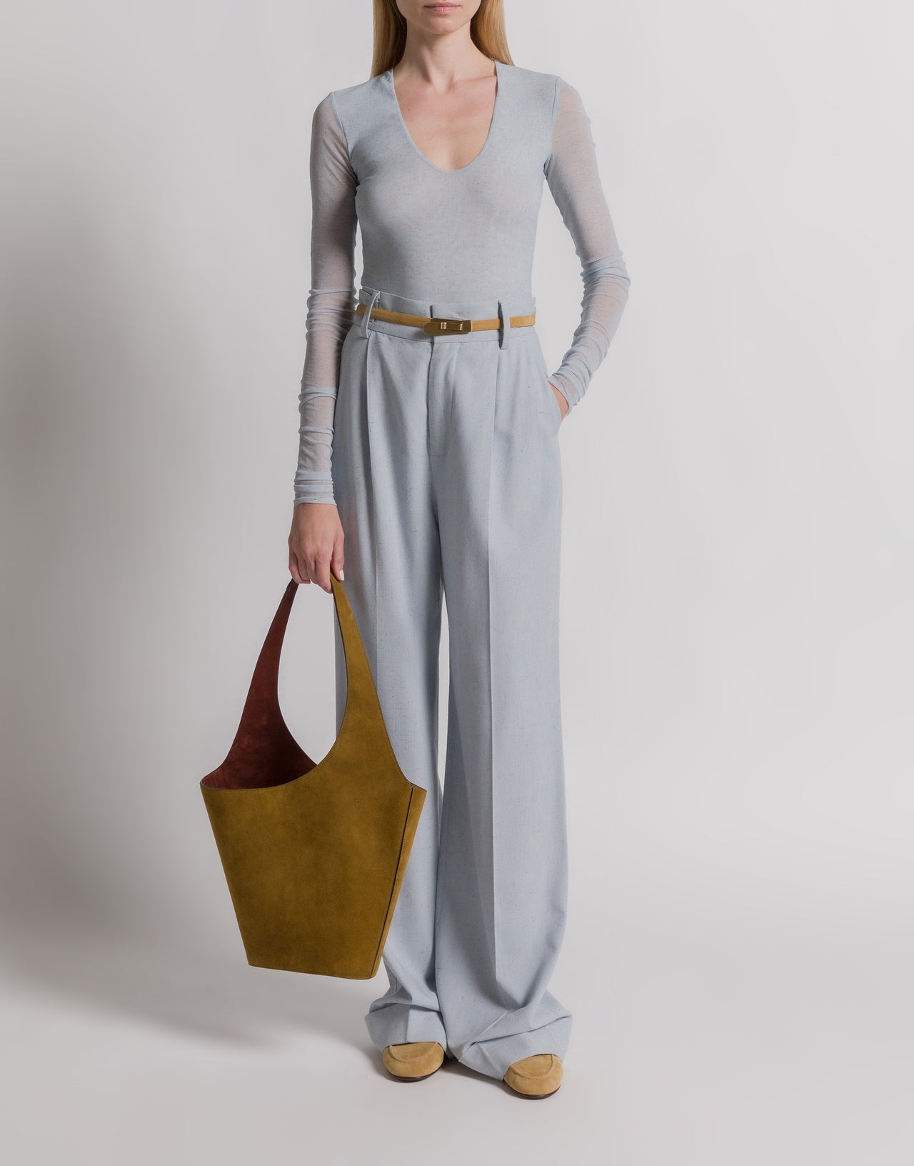 Anzughose aus Tweed Blau Alberta Ferretti Boutique Online 2