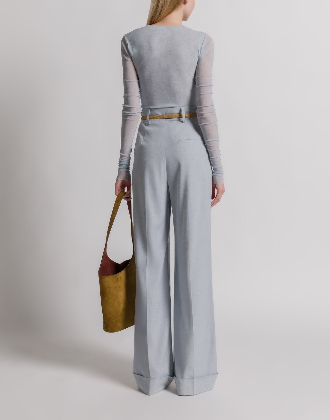 Anzughose aus Tweed Blau Alberta Ferretti Boutique Online 3