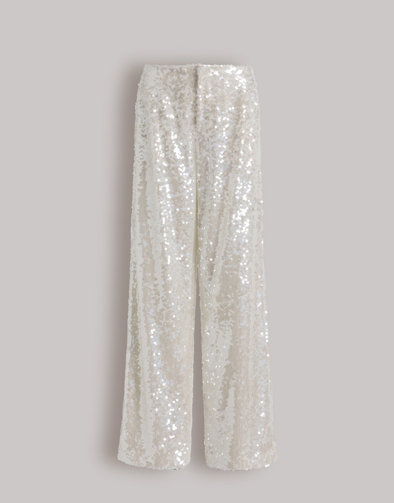 Wide-leg trousers with sequins ホワイト Alberta Ferretti Boutique Online 4