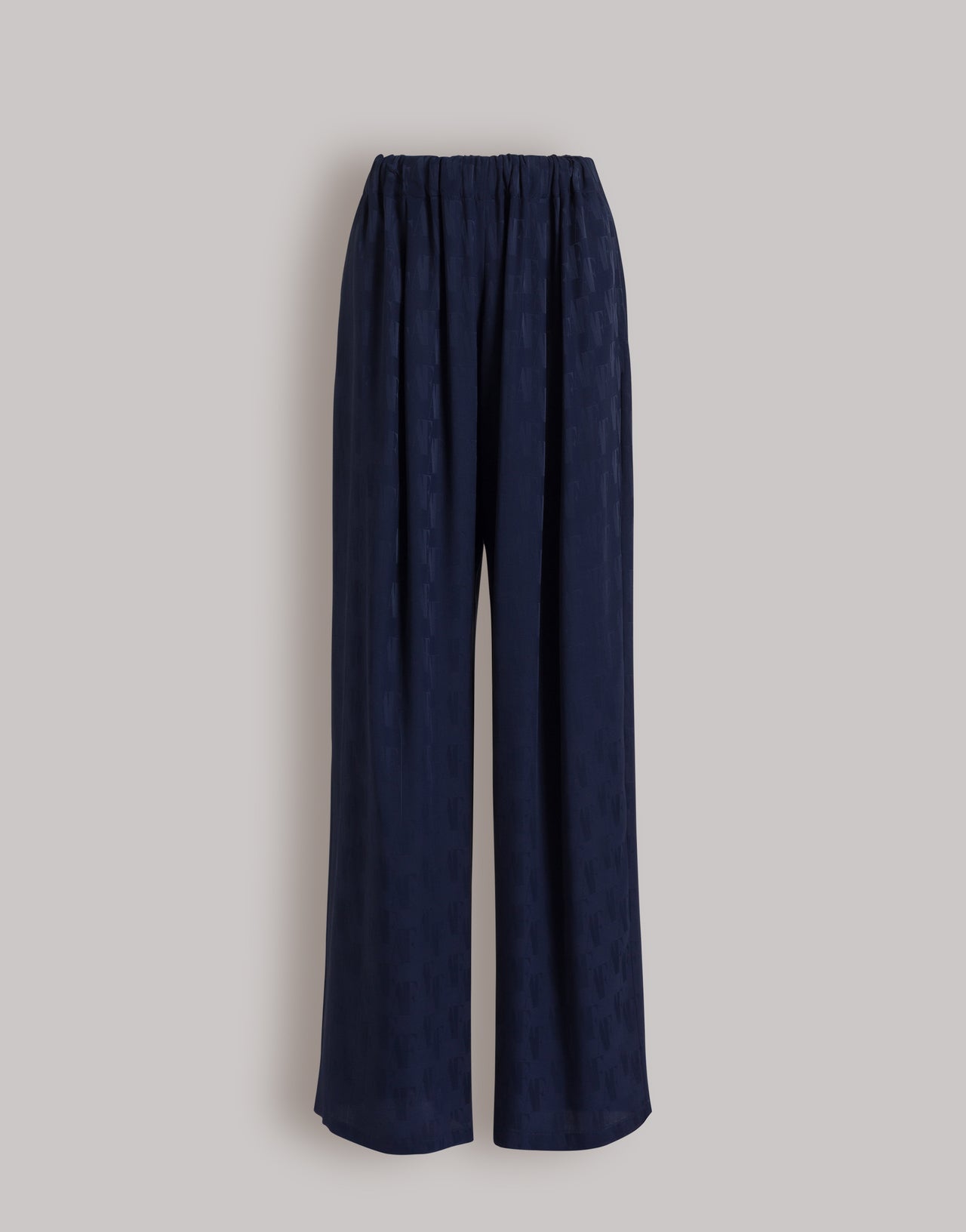 Monogram AF silk trousers Blue Alberta Ferretti Boutique Online 1