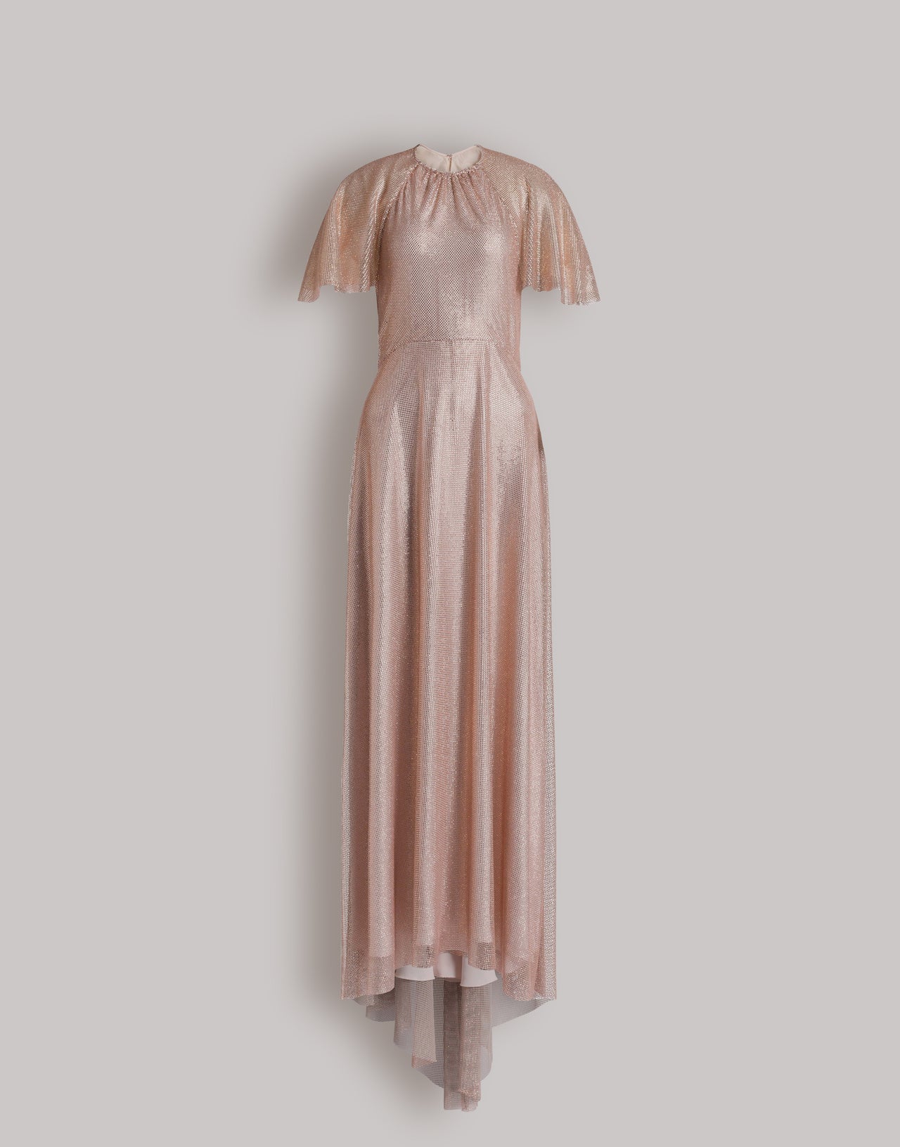 Micro-rhinestone evening dress Pink Alberta Ferretti Boutique Online 1
