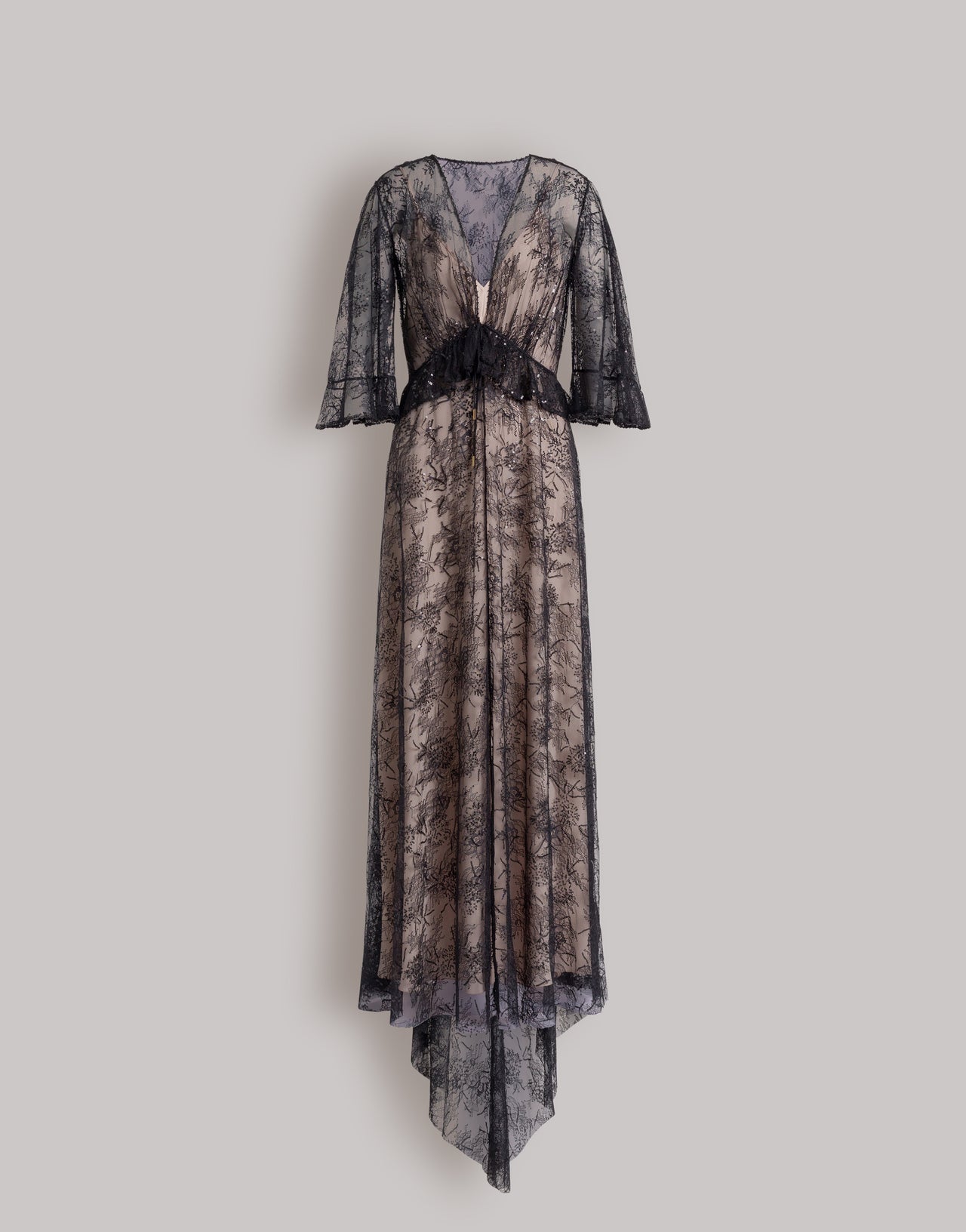 Lace evening dress with sequins | Alberta Ferretti Lace evening dress with sequins | Alberta Ferretti