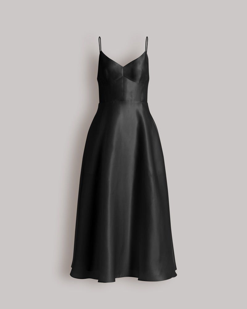 Silk organza dress Black Alberta Ferretti Boutique Online 0