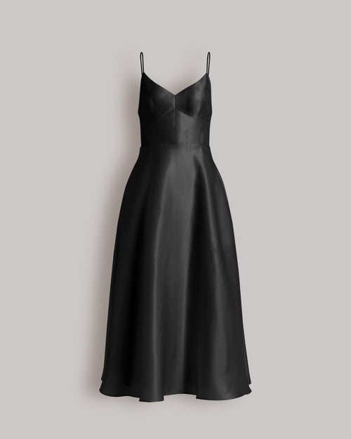 Silk organza dress Black Alberta Ferretti Boutique Online 0
